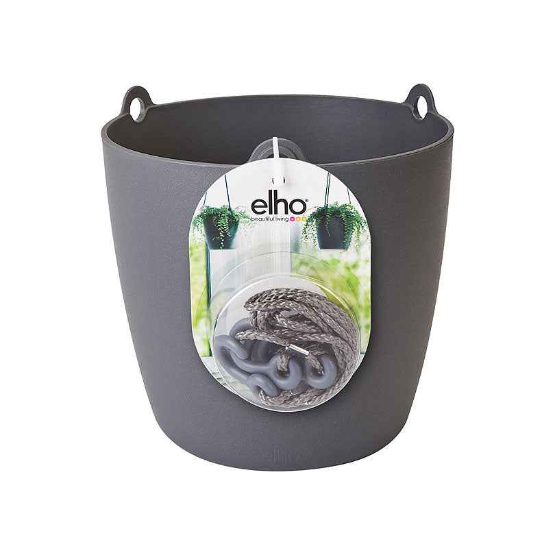 - Pot mural anthracite Elho Brussels - Pots suspendus