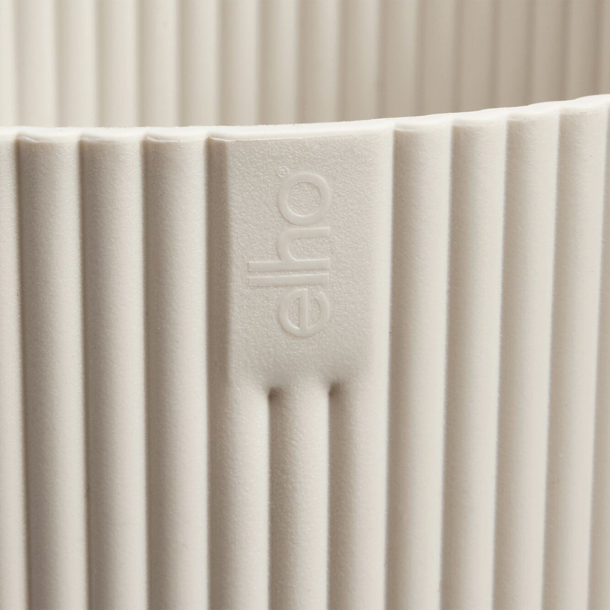 Pots d'intérieur et cache-pots - Cache-Pot Vibes fold rond Blanc lin ELHO -