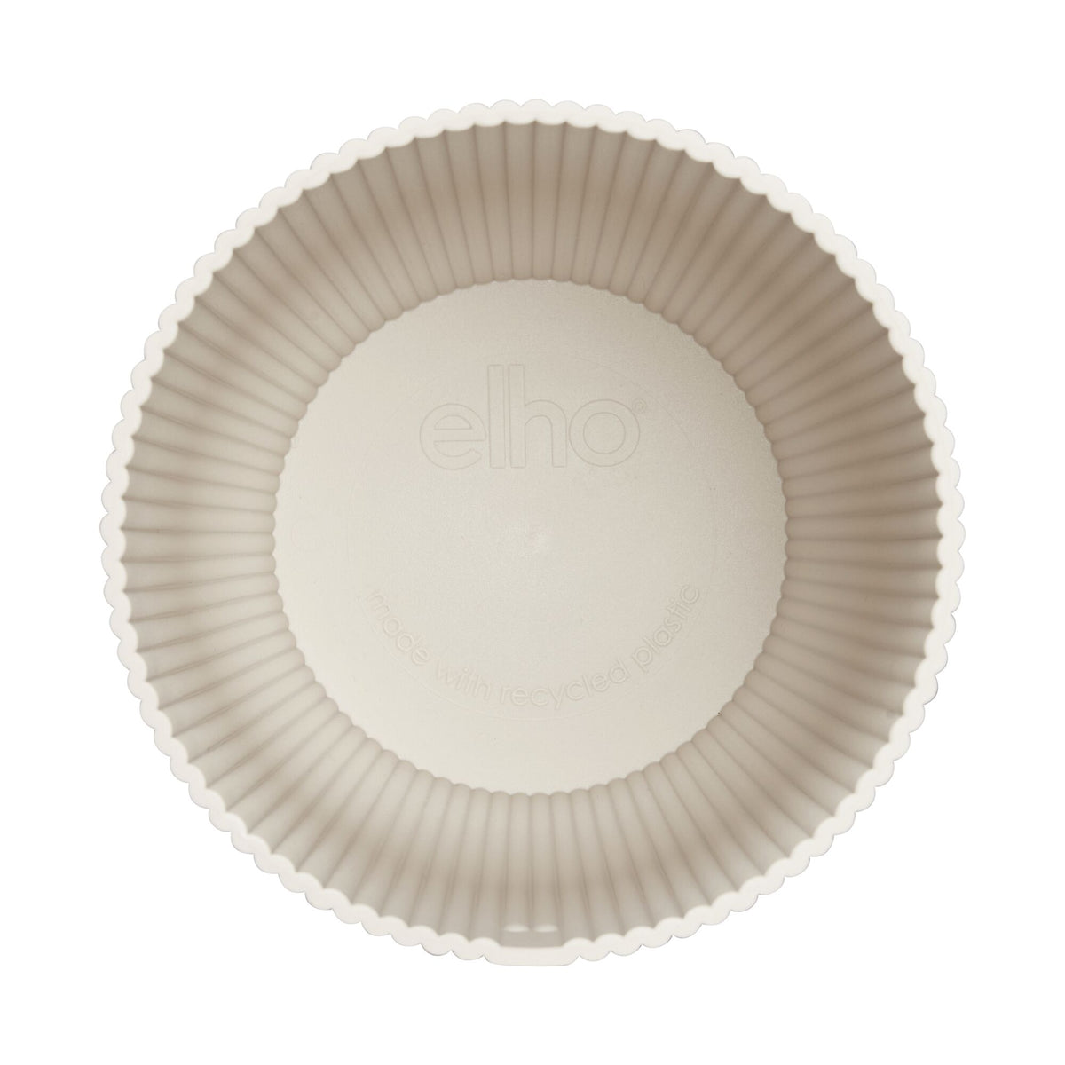 - Cache-Pot Vibes fold rond Blanc lin ELHO - Pots d'intérieur et cache-pots