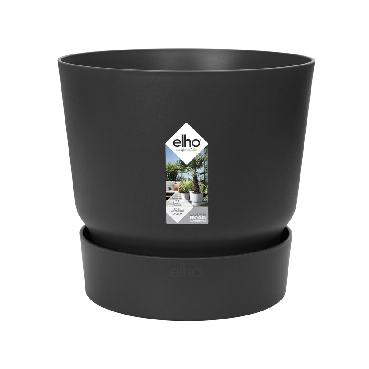 Pot de fleurs Elho Greenville noir