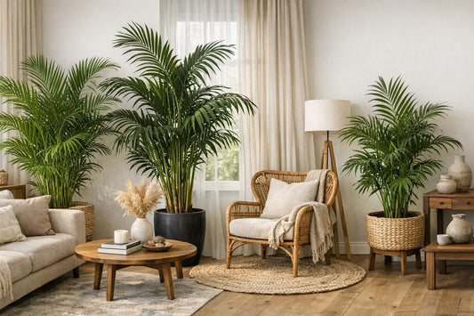 Areca, Kentia ou Chamaedorea : quel palmier choisir pour votre salon ?