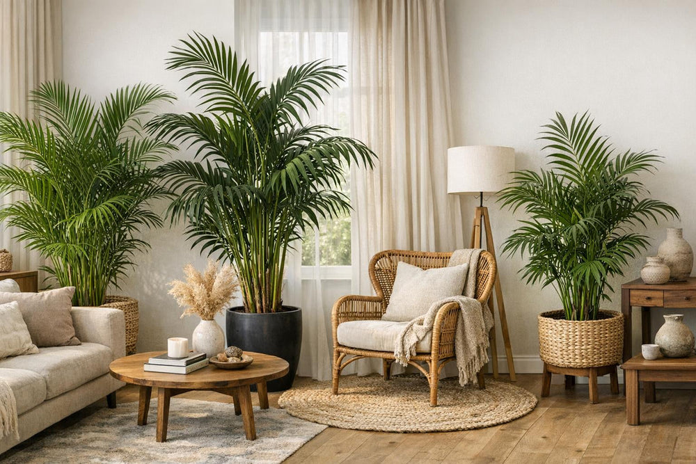 Areca, Kentia ou Chamaedorea : quel palmier choisir pour votre salon ?