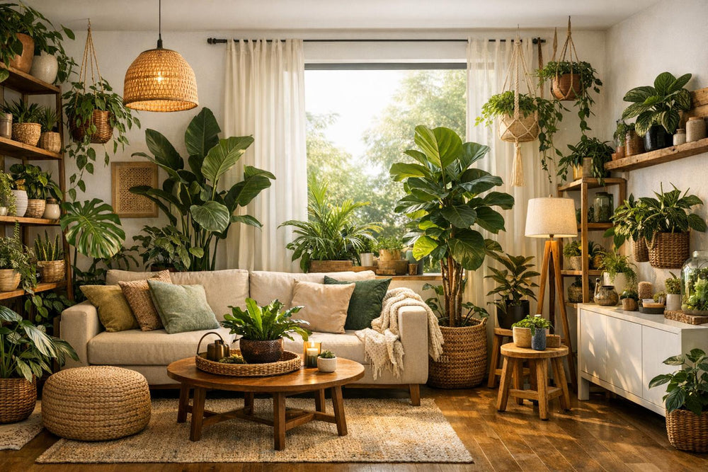 Créer une "urban jungle" dans son salon : règles de disposition et idées déco