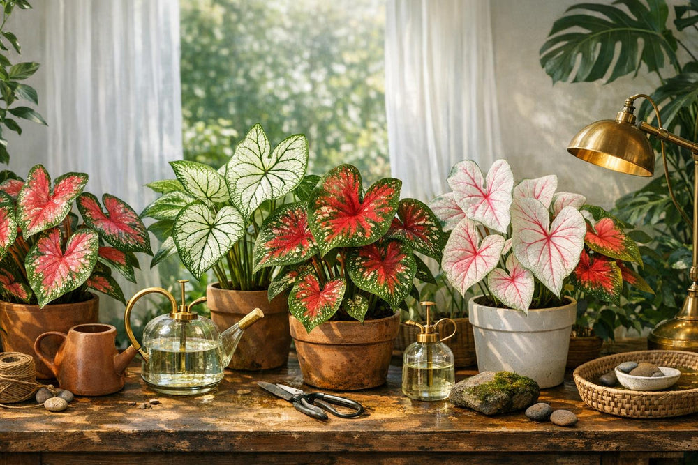 Entretien du caladium : le guide complet pour des feuilles spectaculaires
