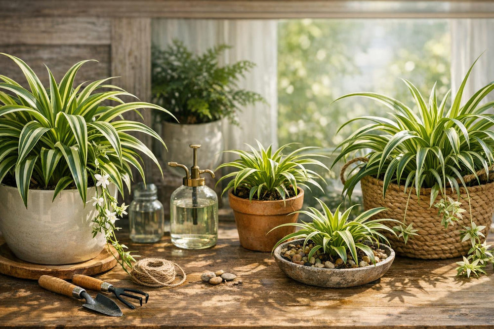 Entretien du chlorophytum : tout savoir sur la plante araignée "increvable"