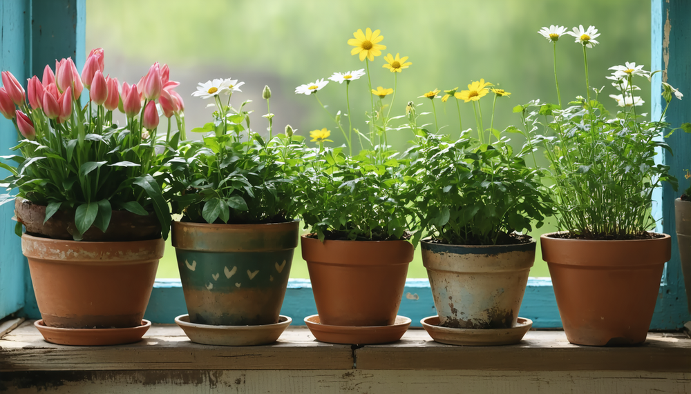 Plantez vos fleurs en pot pour une terrasse fleurie tout l'été