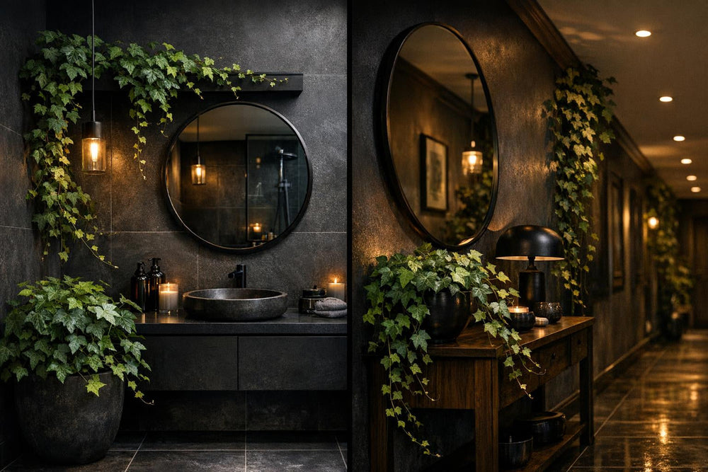 Salle de bain ou couloir sombre ? pourquoi le lierre est la plante idéale