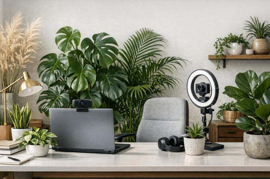 Télétravail : 5 plantes pour un fond zoom/teams impeccable (déco home office)
