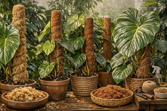Tuteur en sphaigne ou coco : le secret pour avoir des feuilles de Philodendron géantes