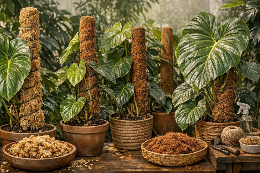 Tuteur en sphaigne ou coco : le secret pour avoir des feuilles de Philodendron géantes