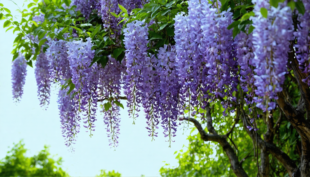 Une glycine grimpante et fleurie en un rien de temps