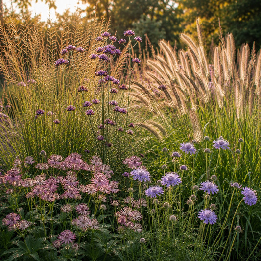 5 Vivaces roses et mauves - Bakker