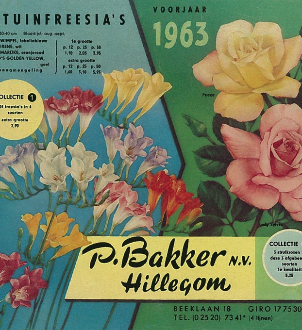 Couverture du premier catalogue Bakker