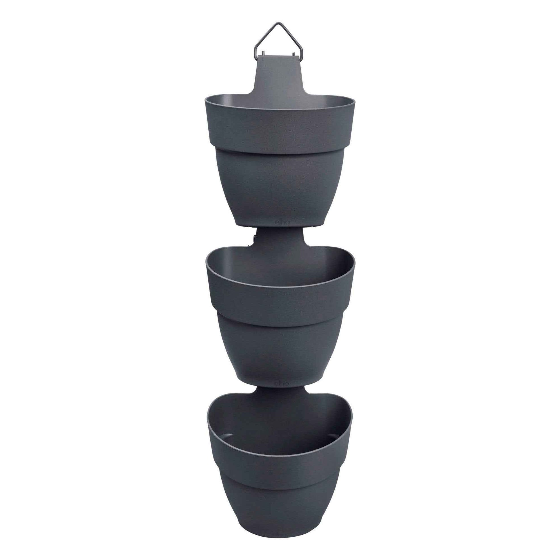 Pot de fleurs Elho Vibia Campana forêt Anthracite - 1x Diamètre 21 x Hauteur30 cm - Elho - undefined