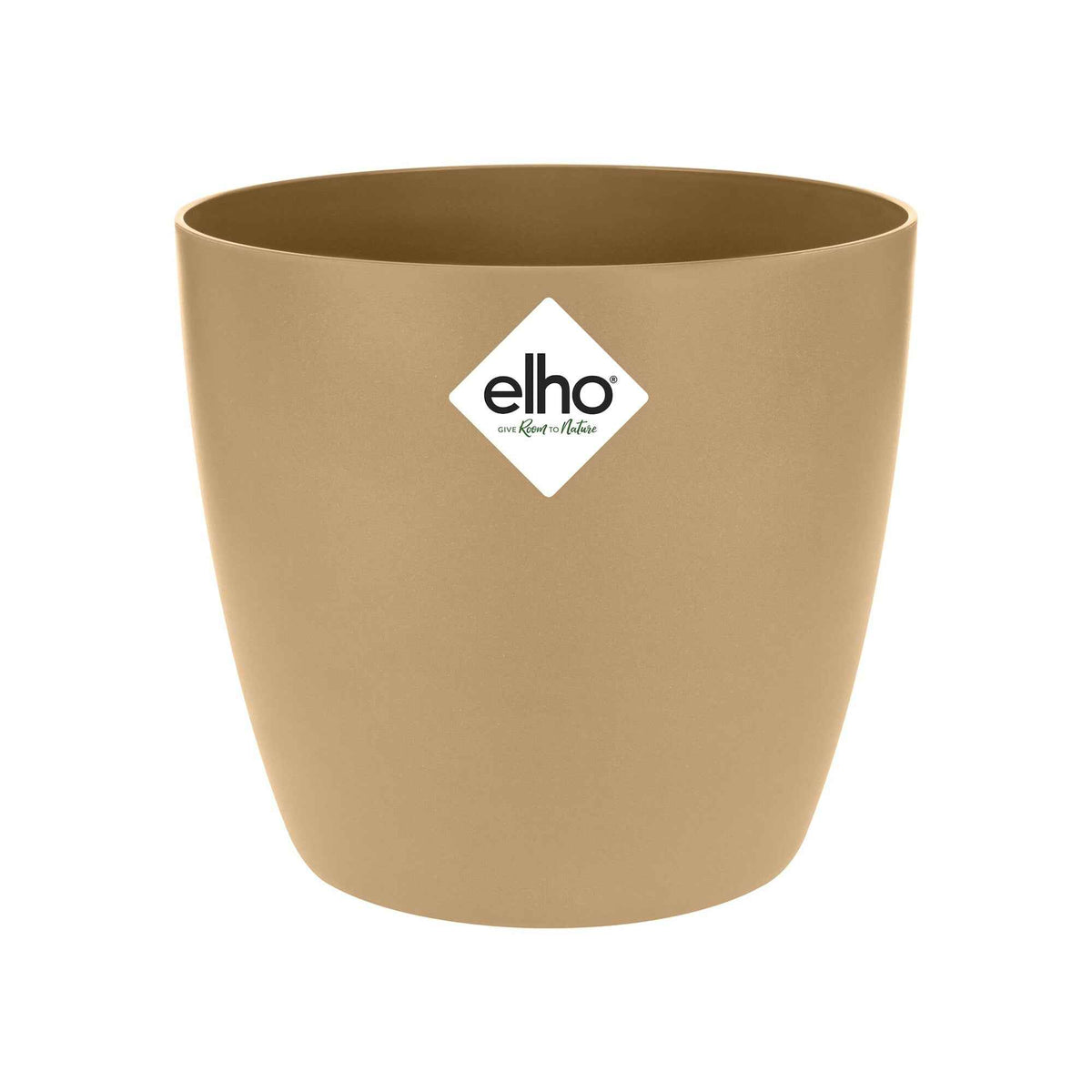Elho Cache-pot Brussels rond brun cookie -  - Bakker