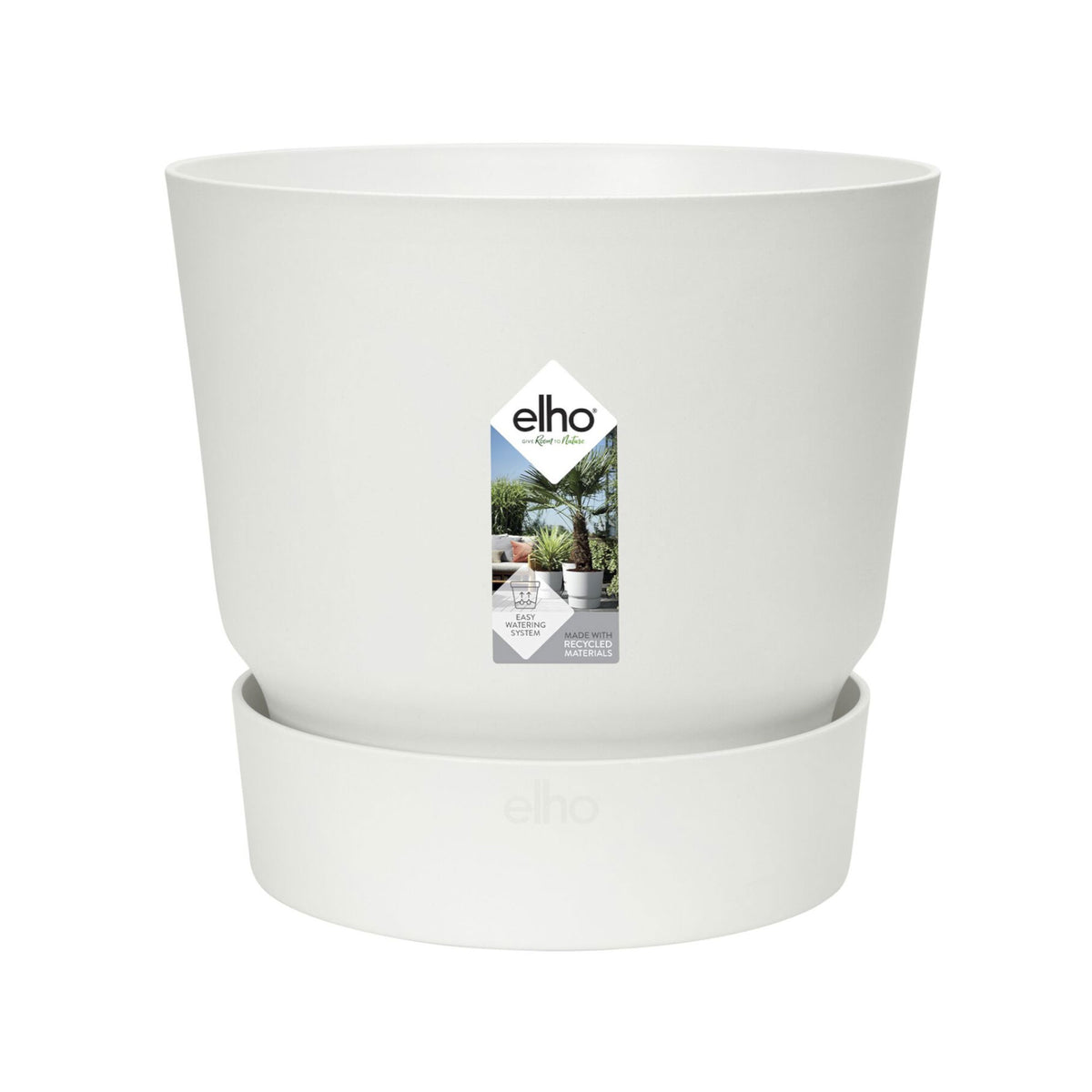 Pot de fleurs Elho Greenville blanc