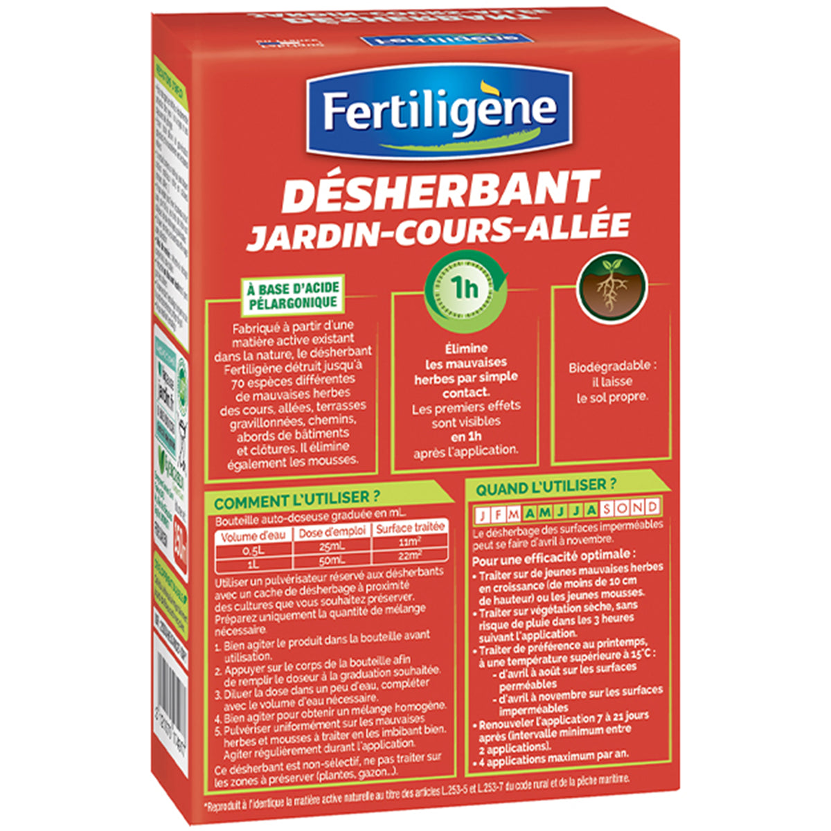 Désherbant jardin-cours-allée FERTILIGENE -  - Bakker
