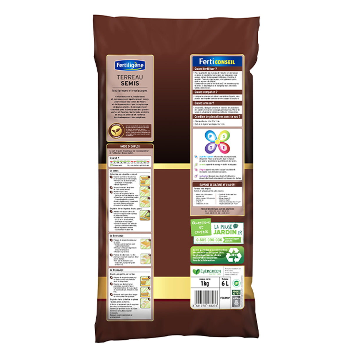 Terreau semis FERTILIGENE -  - Bakker
