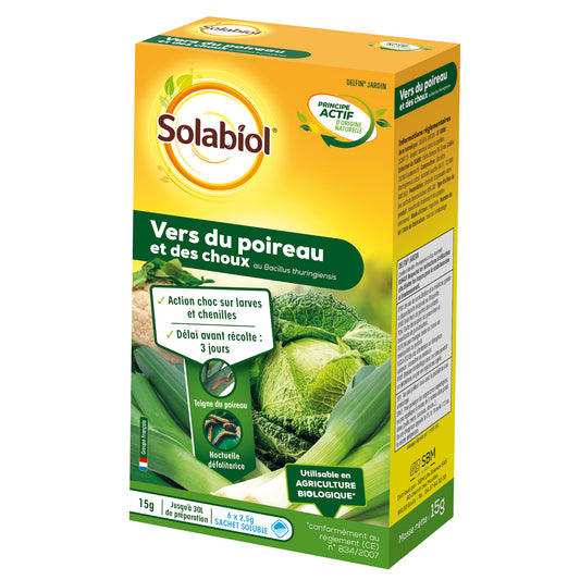 Insecticide Vers du poireau et des choux SOLABIOL - Bakker