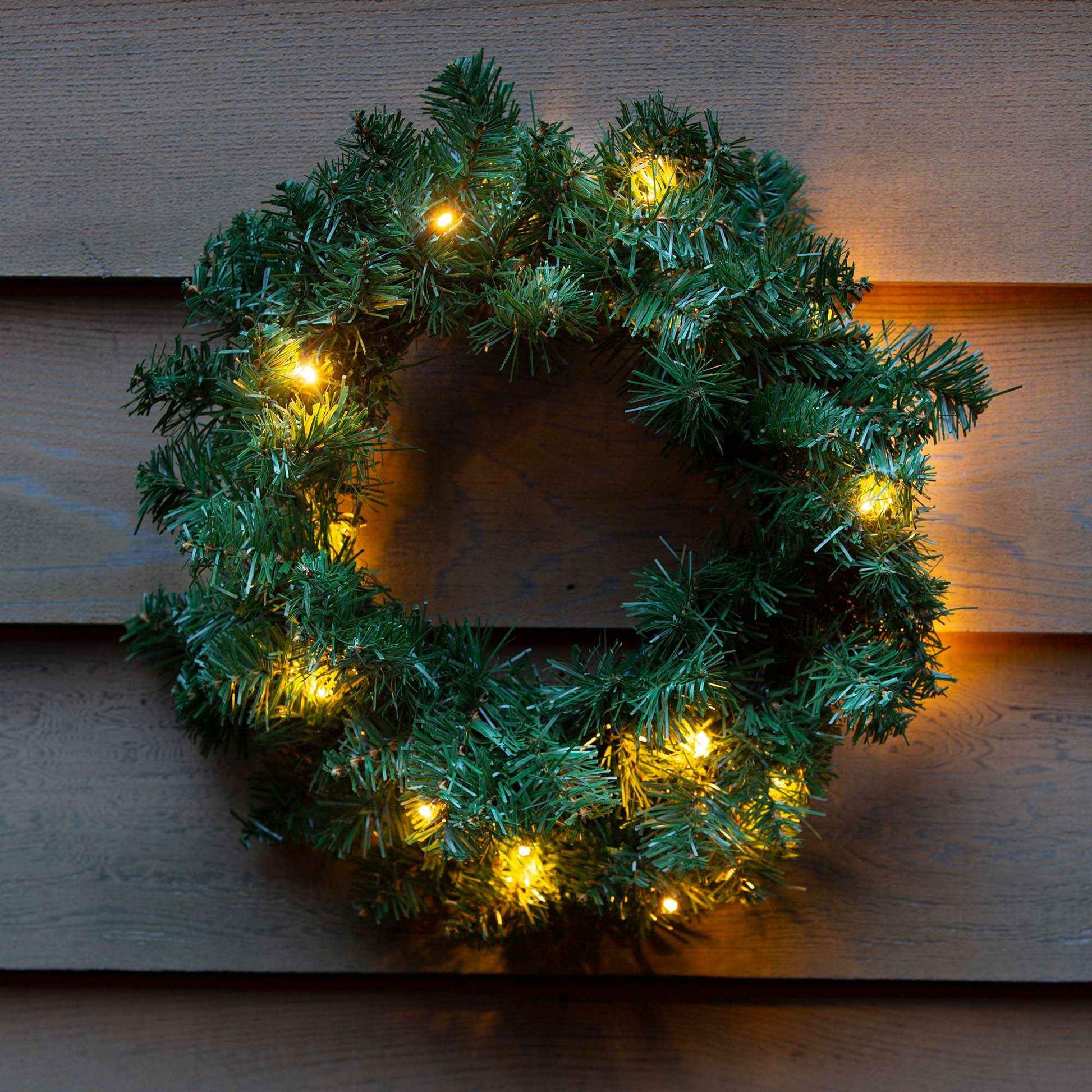 Couronne de Noël ‘Norton’ avec des lumignons LED - Collection de Noël