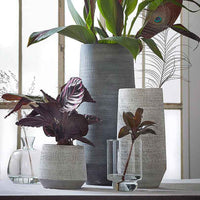 Mica pot de fleurs Amber rond blanc - Pot pour l'intérieur - Grands pots d'intérieur
