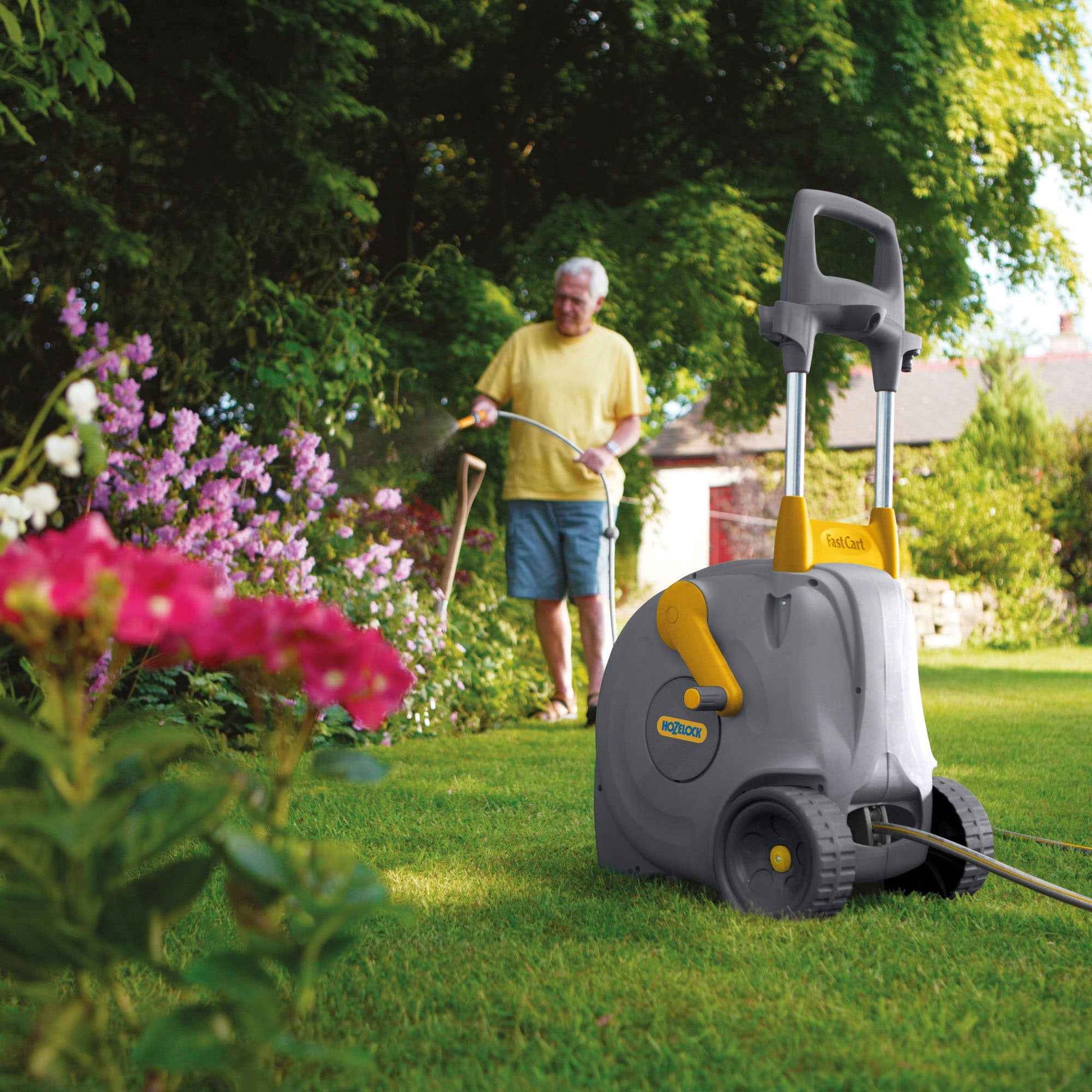 Hozelock Chariot avec tuyau Fast Cart 40 mètres - Arrosage du jardin