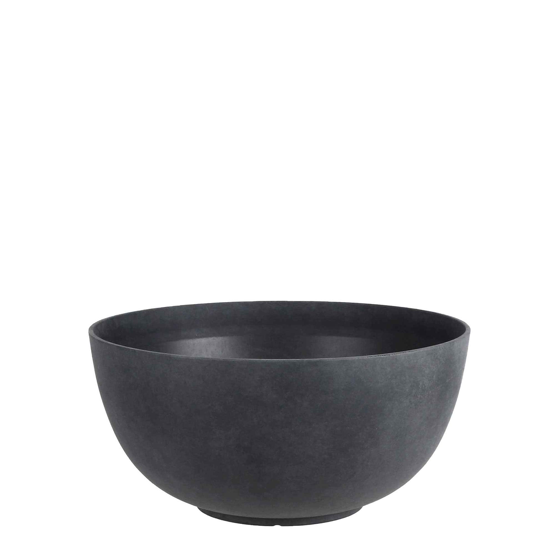 Mica vase Bravo rond anthracite - Pot pour l'intérieur et l'extérieur - Grands pots d'intérieur