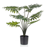 Plante artificielle Philodendron avec cache-pot noir - Plantes artificielles