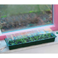 Nature Bac de culture en plastique pour appui de fenêtre vert - Bacs de bouturage