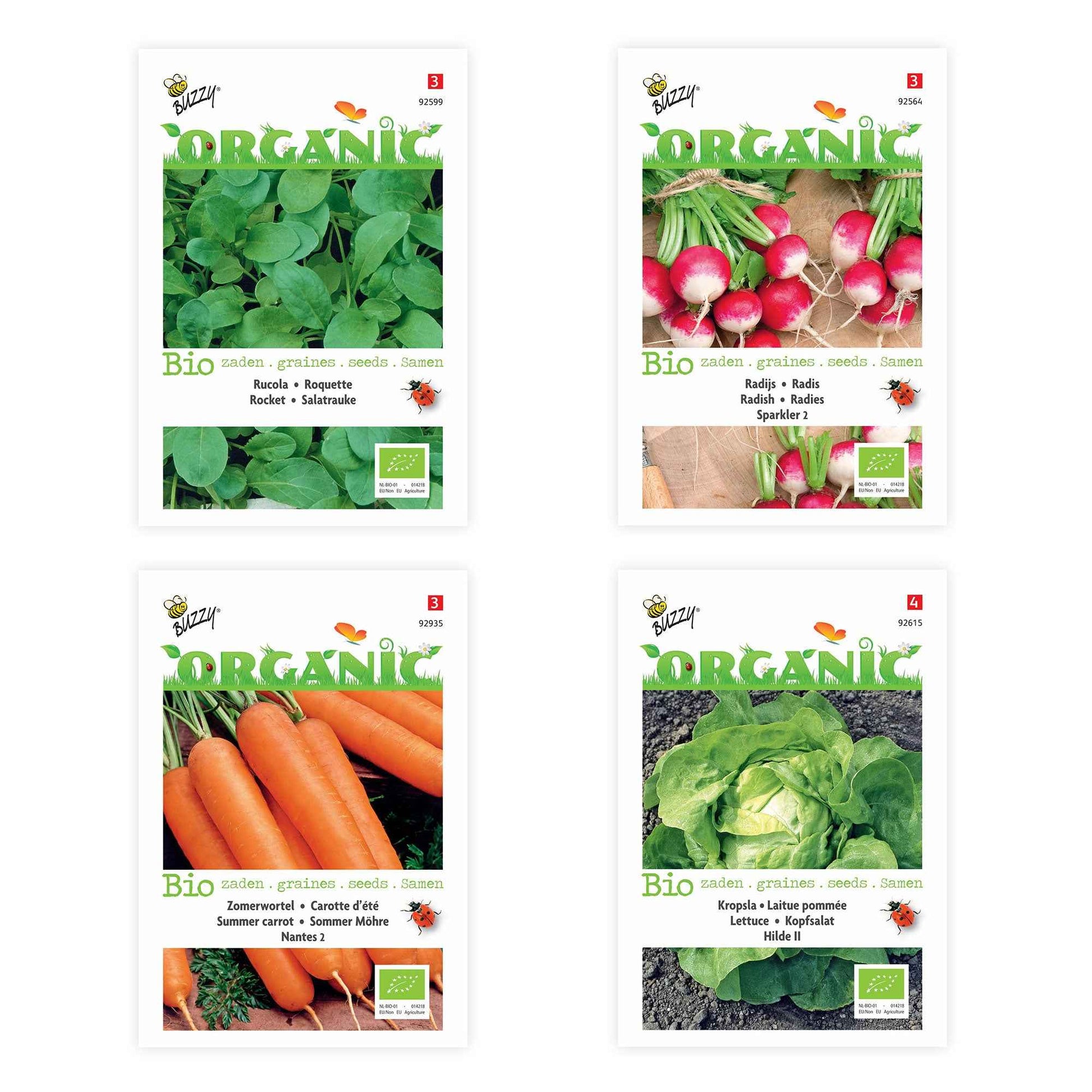 Pack de jardinage pour débutants 'Potager Pratique' - Biologique - Semences de légumes - Entretien du potager