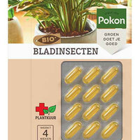 12x Capsules de traitement des plantes contre les insectes foliaires - Biologique - Pokon - Engrais