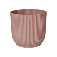 Elho pot de fleurs Vibes Fold rond rose avec table noire - Pot pour l'intérieur - Marques