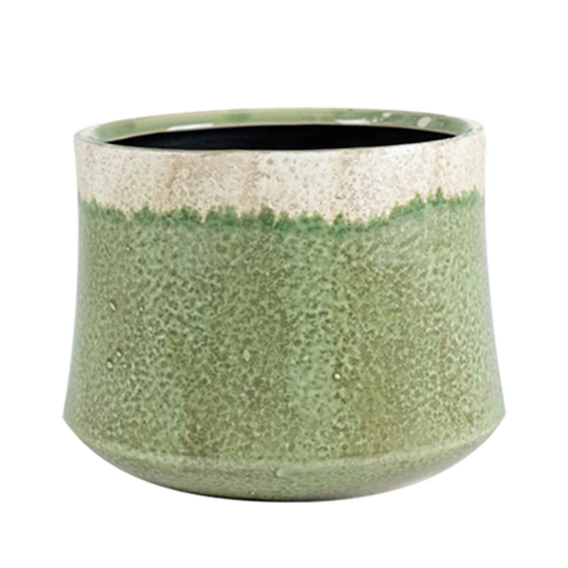 TS pot de fleurs Jorrit rond vert - Pot pour l'intérieur - Collection colorée