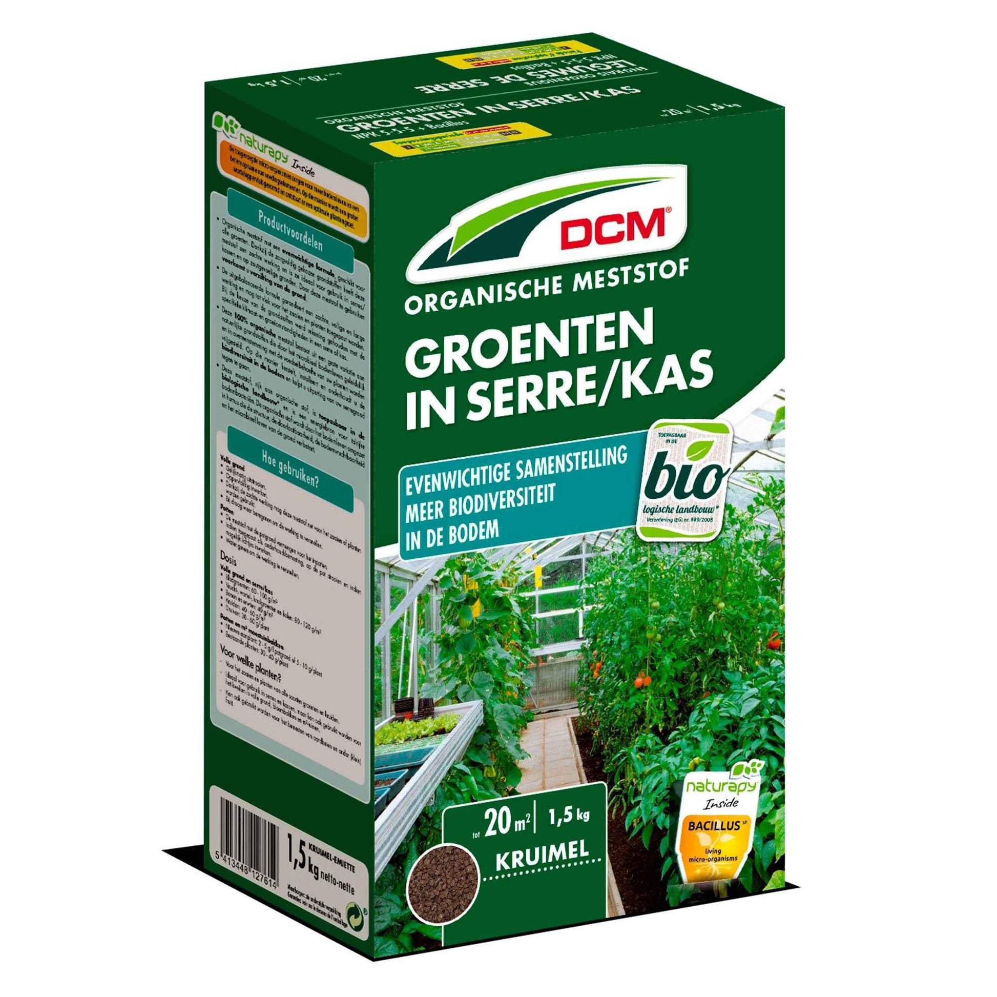 Engrais végétal pour légumes sous serre - Biologique 1,5 kg - DCM - Engrais