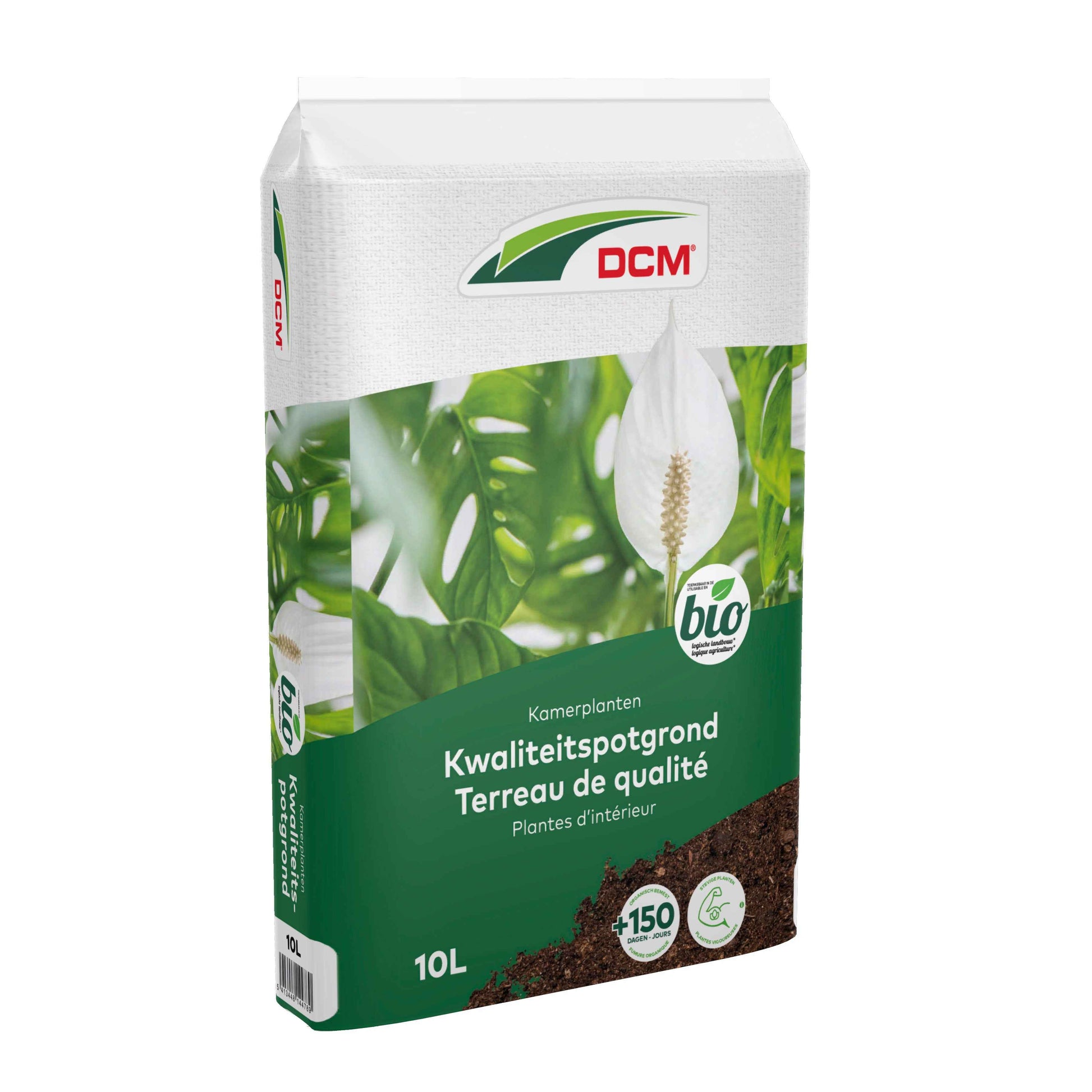 Terreau pour plantes d'intérieur - Biologique 10 litres - DCM - Engrais biologique