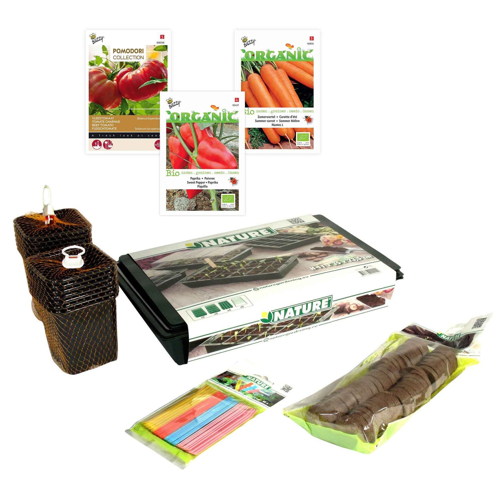 Pack de jardinage 'Potager futé' avec kit de culture complet - Aménagement du potager