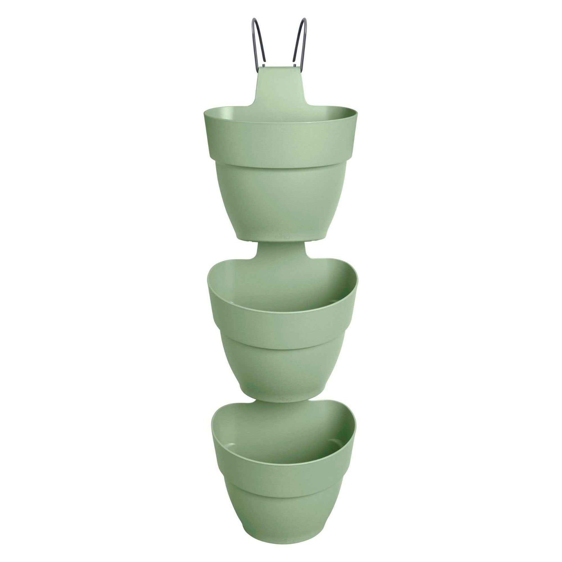 Elho Pot Vibia Campana rond pour jardin vertical - Pot pour l'extérieur Vert - Elho