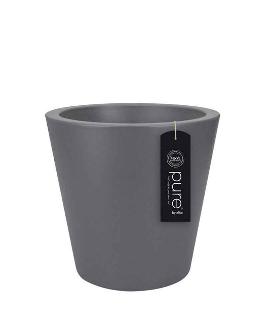 Elho pot de fleurs Pure straight rond anthracite - Elho